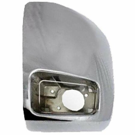 GEARED2GOLF Left Hand Front Bumper End Cap with Fog Lamps for 2007-2012 Silverado 2500-3500, Chrome GE1850301